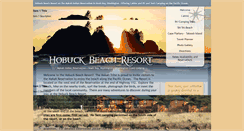 Desktop Screenshot of hobuckbeachresort.com
