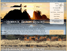 Tablet Screenshot of hobuckbeachresort.com